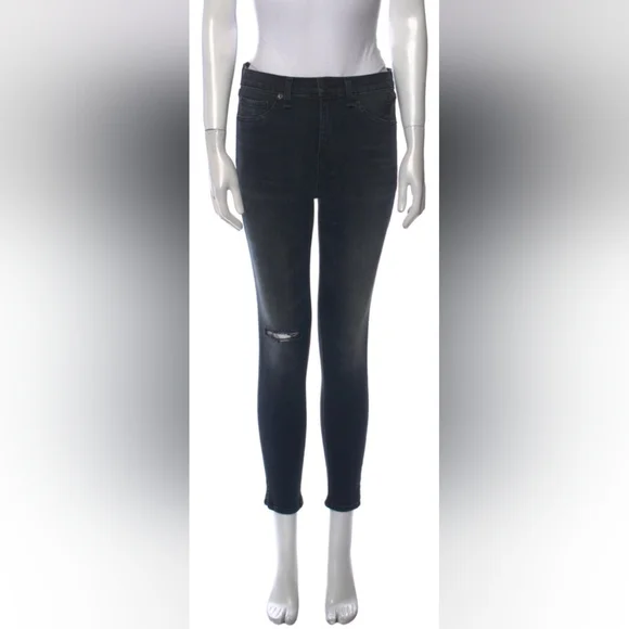 Rag & Bone Mid-Rise Skinny Leg Jeans - Picture 3 of 13